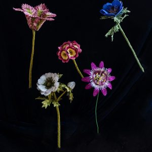 Flower Curtain Art Print by Corinne Young Studio