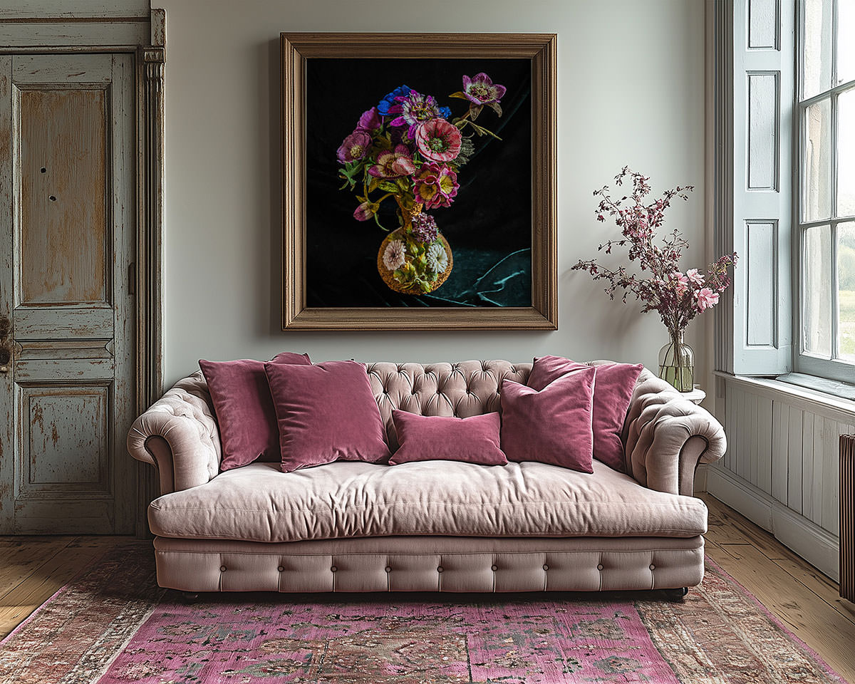 Corinne Young Studio - Floral Vase Collection Art Print (Room Set)