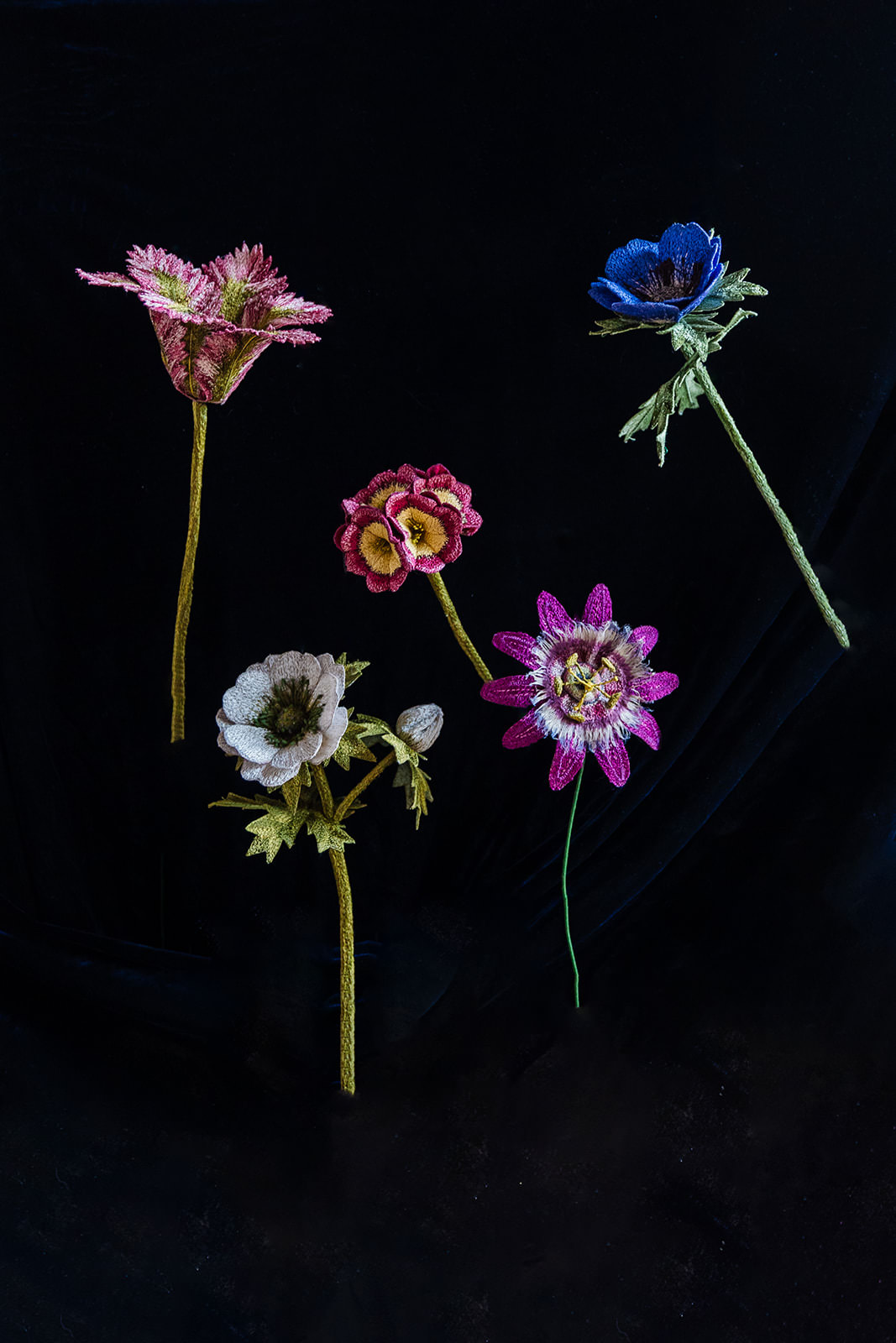 Flower Curtain Art Print by Corinne Young Studio