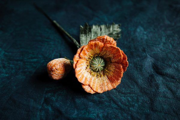 Orange Poppy Art Print by Corinne Young Studio